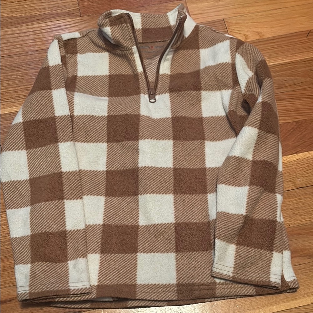 Cozy Brown and Cream Buffalo Plaid Hoodie